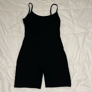 Forever 21 Black Scoop Neck Bodysuit/Romper
